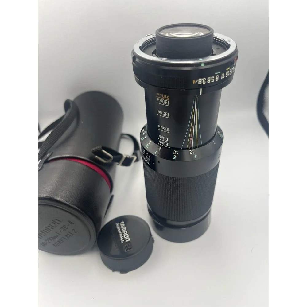 Tamron 2x Lens 80-210 mm F/3.8-4 Tele- With case- PARTS Please Read